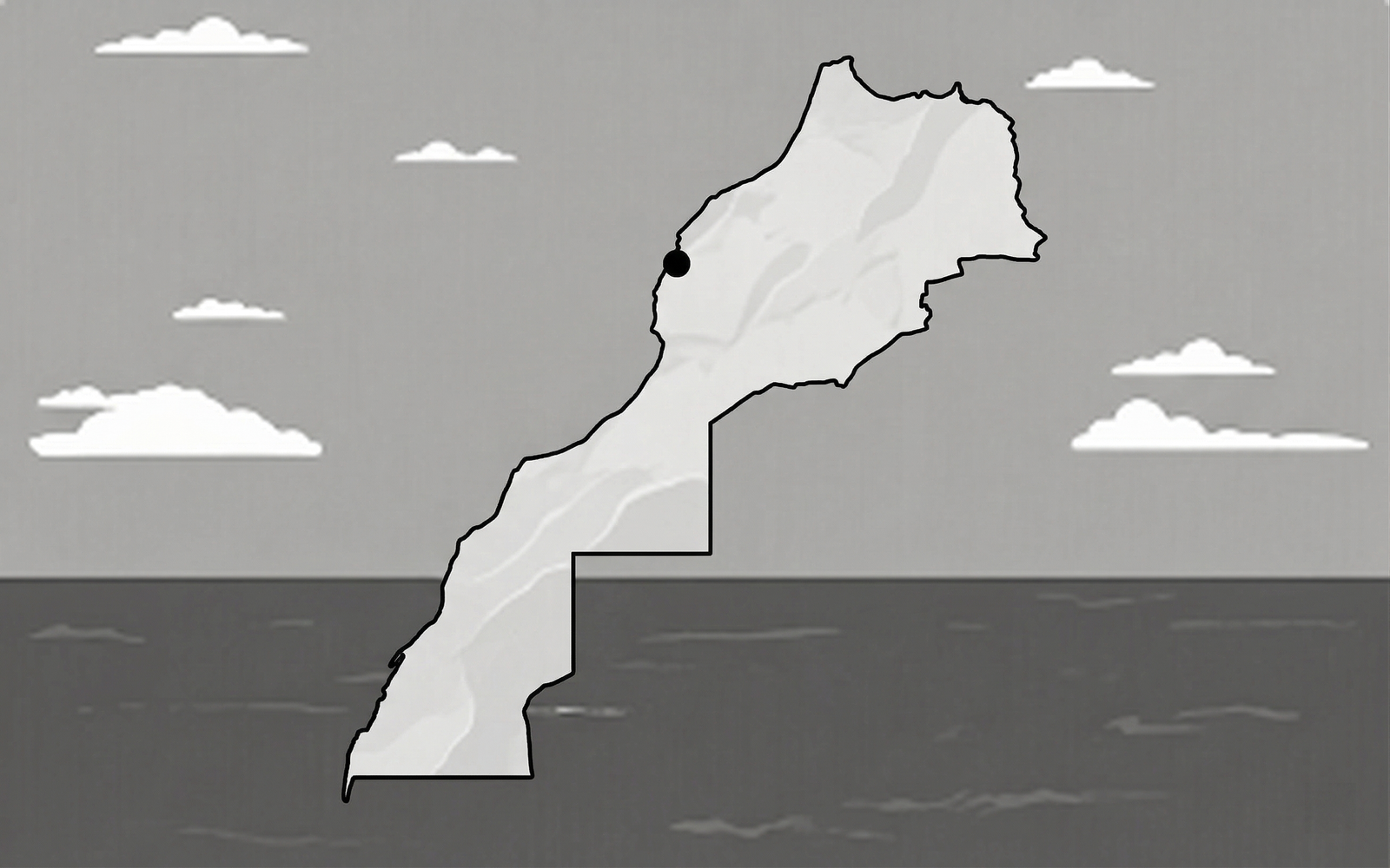 Carte du Maroc - Cap Beddouza, Oualidia
